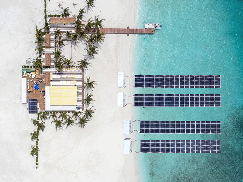 คอนเทนเนอร์พลังงานแสงอาทิตย์ PV (แบบลูกลอย)